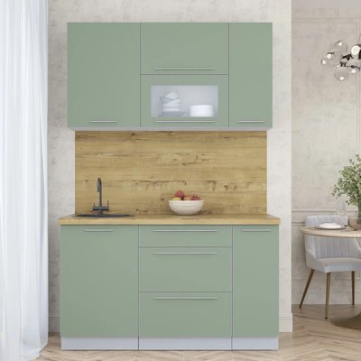 Кухонный гарнитур Интерлиния Мила Пластик 1.4 В