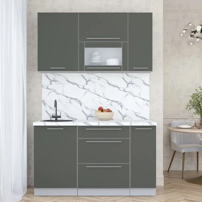 Кухонный гарнитур Интерлиния Мила Пластик 1.4 В