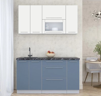 Кухонный гарнитур Интерлиния Мила Пластик 1.5 В