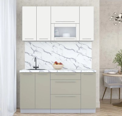 Кухонный гарнитур Интерлиния Мила Пластик 1.5 В