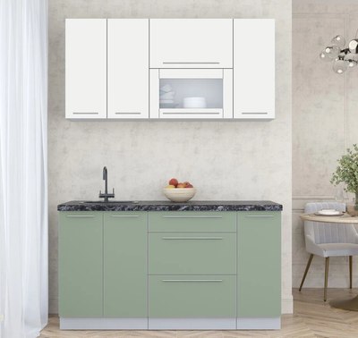 Кухонный гарнитур Интерлиния Мила Пластик 1.5 В