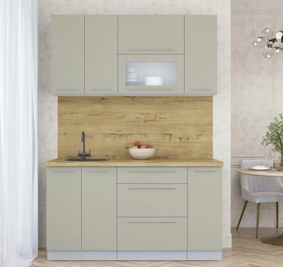 Кухонный гарнитур Интерлиния Мила Пластик 1.5 В