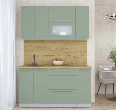 Кухонный гарнитур Интерлиния Мила Пластик 1.5 В