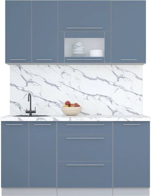 Кухонный гарнитур Интерлиния Мила Пластик 1.6 В - фото