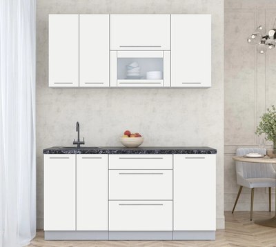 Кухонный гарнитур Интерлиния Мила Пластик 1.6 В