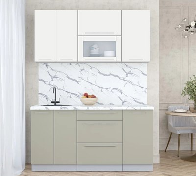 Кухонный гарнитур Интерлиния Мила Пластик 1.6 В