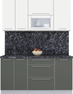 Кухонный гарнитур Интерлиния Мила Пластик 1.6 В - фото