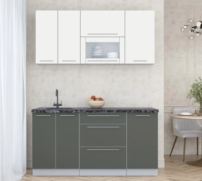 Кухонный гарнитур Интерлиния Мила Пластик 1.6 В