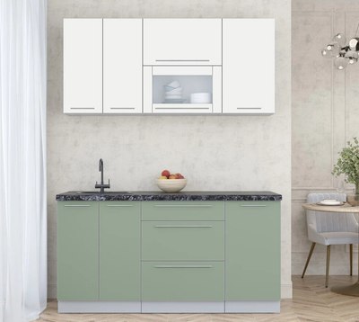 Кухонный гарнитур Интерлиния Мила Пластик 1.6 В