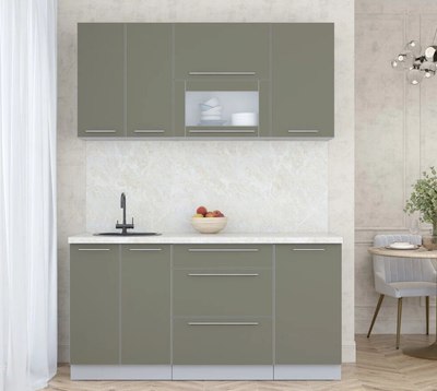 Кухонный гарнитур Интерлиния Мила Пластик 1.6 В