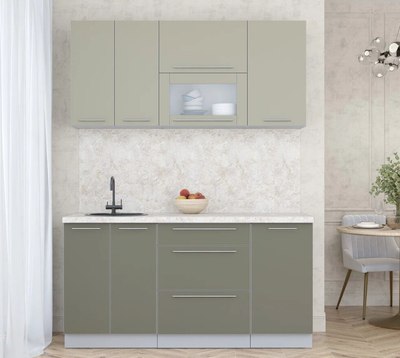 Кухонный гарнитур Интерлиния Мила Пластик 1.6 В