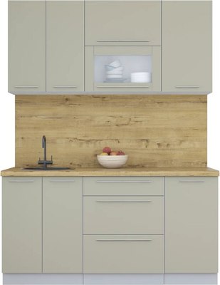 Кухонный гарнитур Интерлиния Мила Пластик 1.6 В - фото