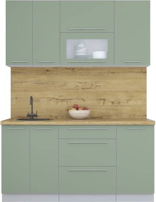 Кухонный гарнитур Интерлиния Мила Пластик 1.6 В - фото