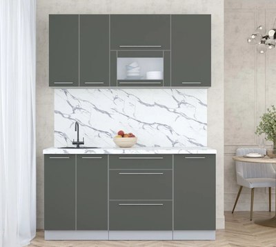 Кухонный гарнитур Интерлиния Мила Пластик 1.6 В