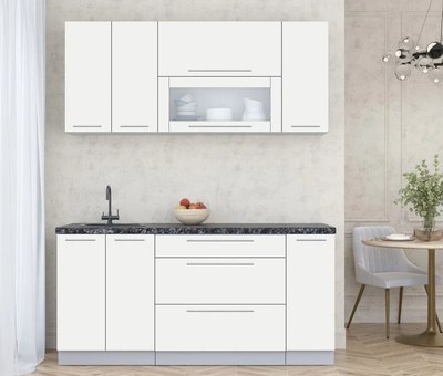 Кухонный гарнитур Интерлиния Мила Пластик 1.7 В