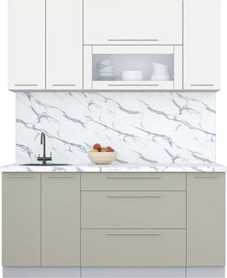 Кухонный гарнитур Интерлиния Мила Пластик 1.7 В - фото