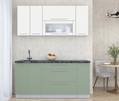 Кухонный гарнитур Интерлиния Мила Пластик 1.7 В