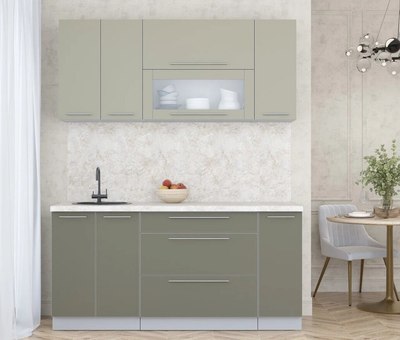 Кухонный гарнитур Интерлиния Мила Пластик 1.7 В