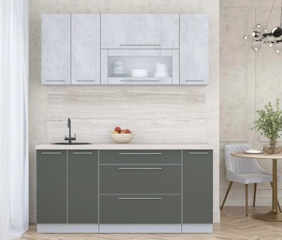 Кухонный гарнитур Интерлиния Мила Пластик 1.7 В