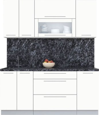 Кухонный гарнитур Интерлиния Мила Пластик 1.8 В - фото