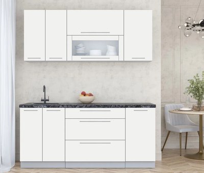 Кухонный гарнитур Интерлиния Мила Пластик 1.8 В