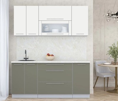 Кухонный гарнитур Интерлиния Мила Пластик 1.8 В