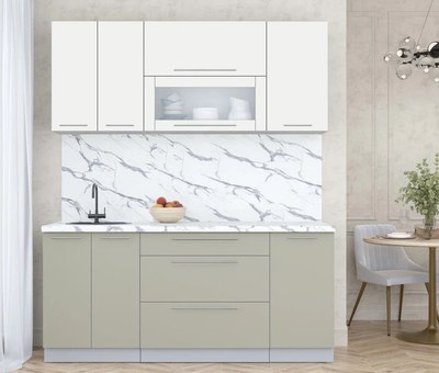 Кухонный гарнитур Интерлиния Мила Пластик 1.8 В