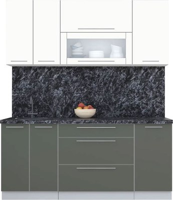 Кухонный гарнитур Интерлиния Мила Пластик 1.8 В - фото