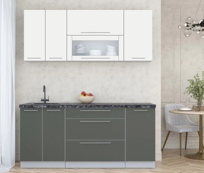 Кухонный гарнитур Интерлиния Мила Пластик 1.8 В