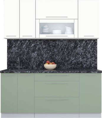 Кухонный гарнитур Интерлиния Мила Пластик 1.8 В - фото