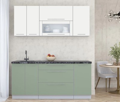 Кухонный гарнитур Интерлиния Мила Пластик 1.8 В