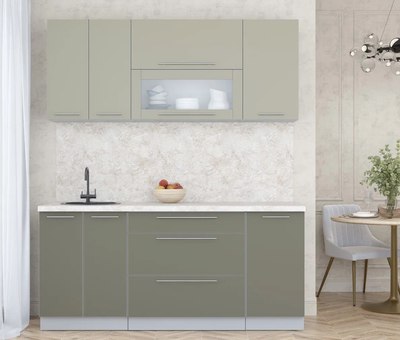 Кухонный гарнитур Интерлиния Мила Пластик 1.8 В