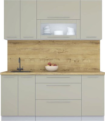 Кухонный гарнитур Интерлиния Мила Пластик 1.8 В - фото