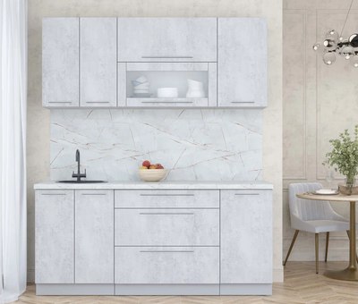 Кухонный гарнитур Интерлиния Мила Пластик 1.8 В