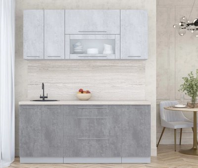 Кухонный гарнитур Интерлиния Мила Пластик 1.8 В