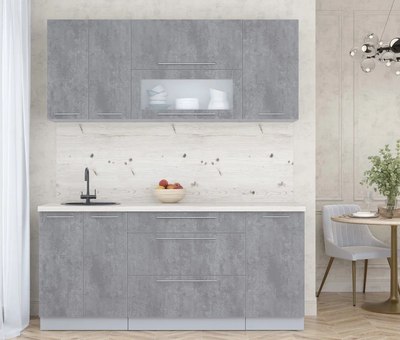 Кухонный гарнитур Интерлиния Мила Пластик 1.8 В