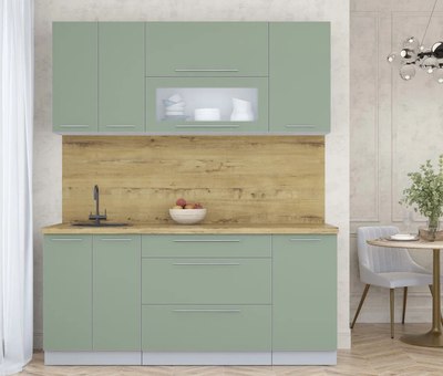 Кухонный гарнитур Интерлиния Мила Пластик 1.8 В