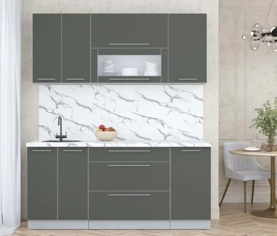 Кухонный гарнитур Интерлиния Мила Пластик 1.8 В