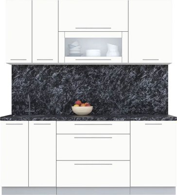 Кухонный гарнитур Интерлиния Мила Пластик 1.9 В - фото