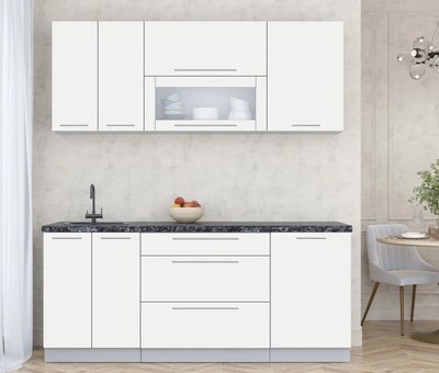 Кухонный гарнитур Интерлиния Мила Пластик 1.9 В