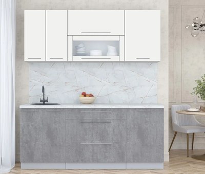 Кухонный гарнитур Интерлиния Мила Пластик 1.9 В