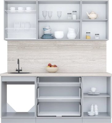Кухонный гарнитур Интерлиния Мила Пластик 1.9 В