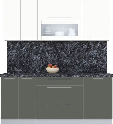 Кухонный гарнитур Интерлиния Мила Пластик 1.9 В - фото