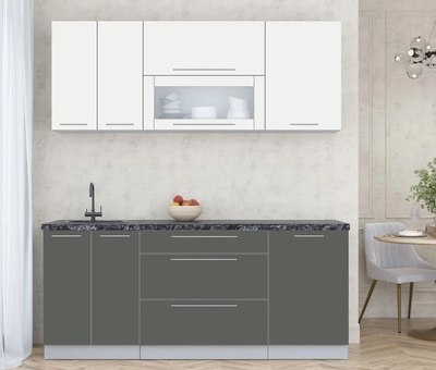 Кухонный гарнитур Интерлиния Мила Пластик 1.9 В