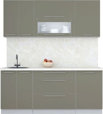 Кухонный гарнитур Интерлиния Мила Пластик 1.9 В - фото