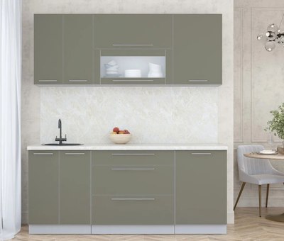 Кухонный гарнитур Интерлиния Мила Пластик 1.9 В