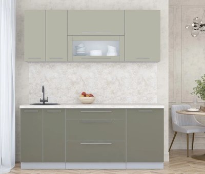 Кухонный гарнитур Интерлиния Мила Пластик 1.9 В