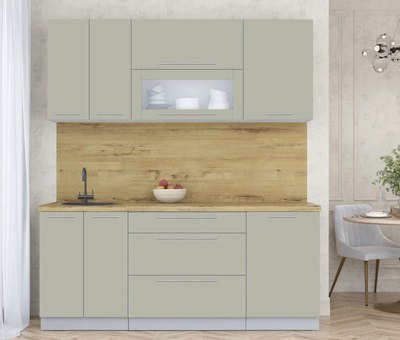 Кухонный гарнитур Интерлиния Мила Пластик 1.9 В