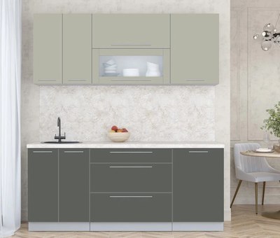 Кухонный гарнитур Интерлиния Мила Пластик 1.9 В