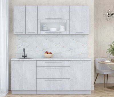 Кухонный гарнитур Интерлиния Мила Пластик 1.9 В